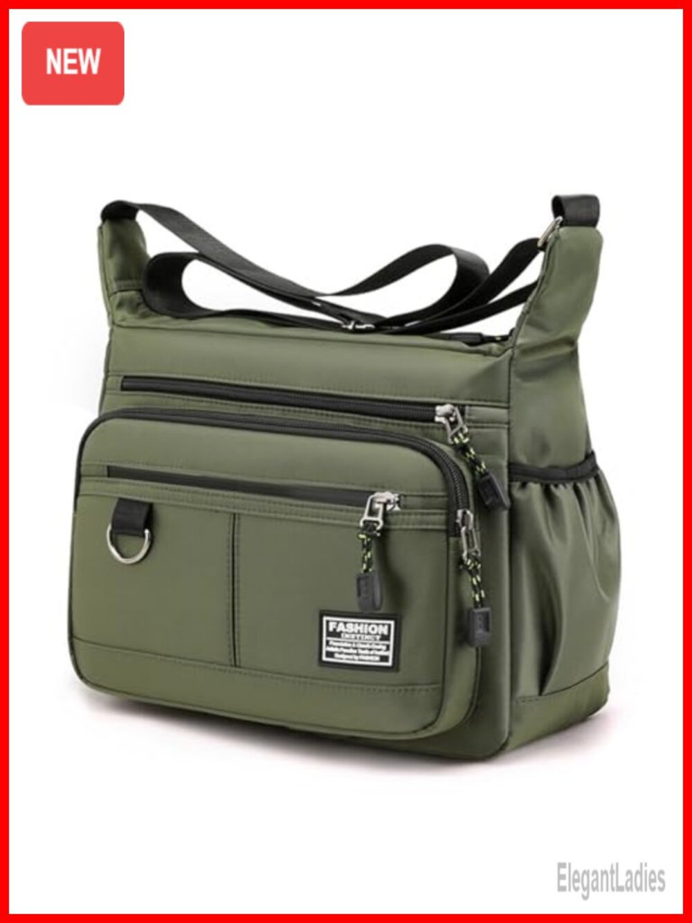 Multi-Pocket Crossbody Bag Messenger Shoulder Handbag Satchel Tote Purse Travel